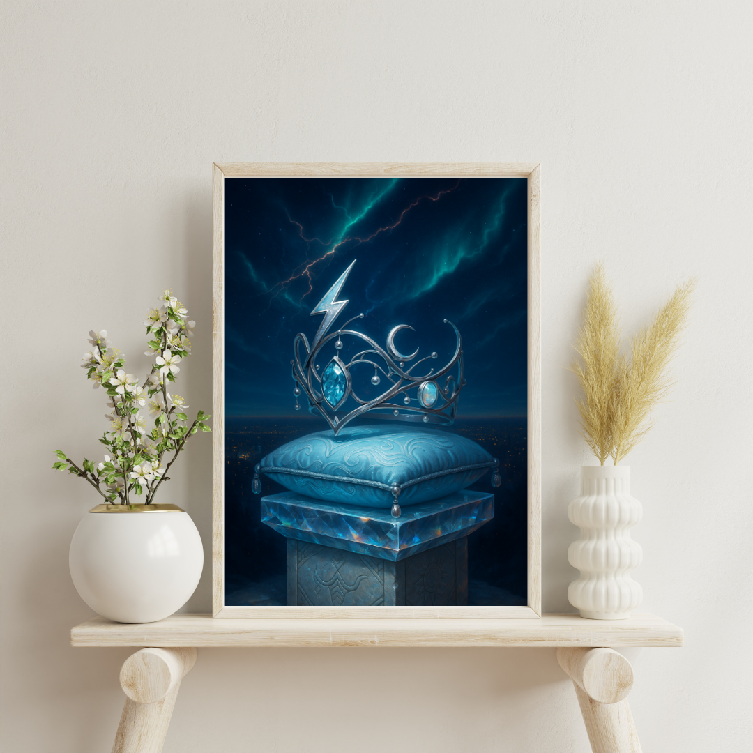 Zodiac Crowns - Aquarius Digital Print