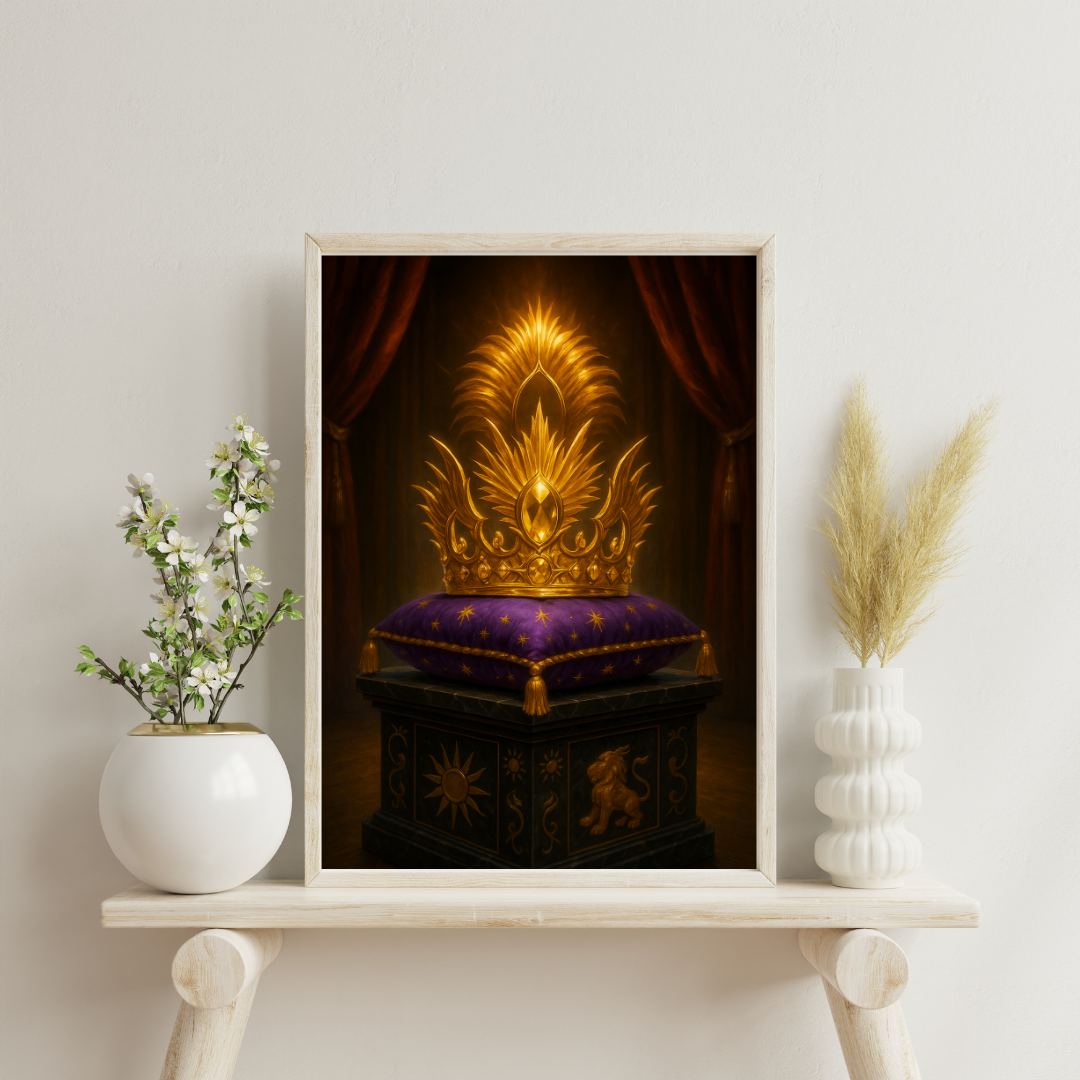 Zodiac Crowns - Leo Digital Print