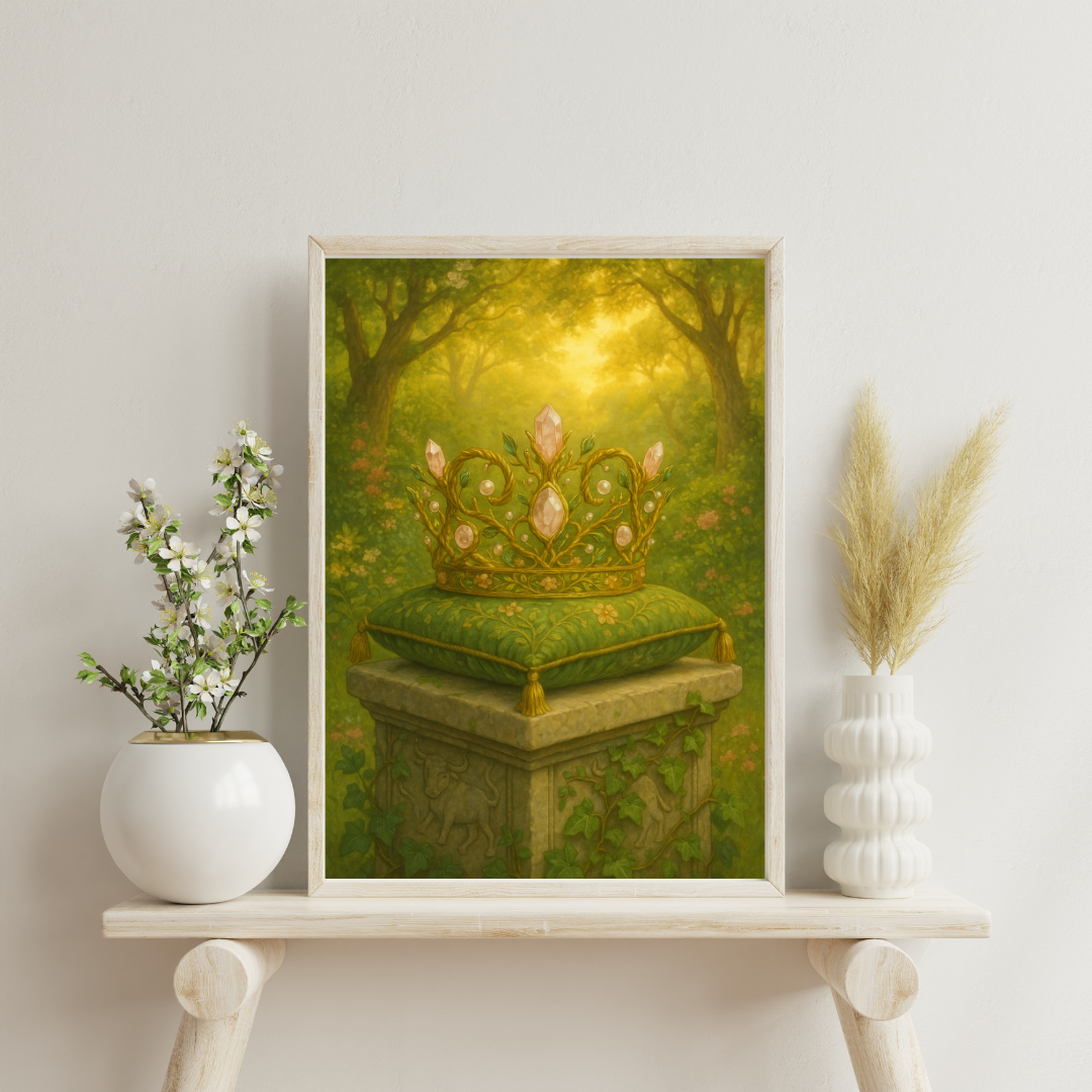 Zodiac Crowns - Taurus Digital Print