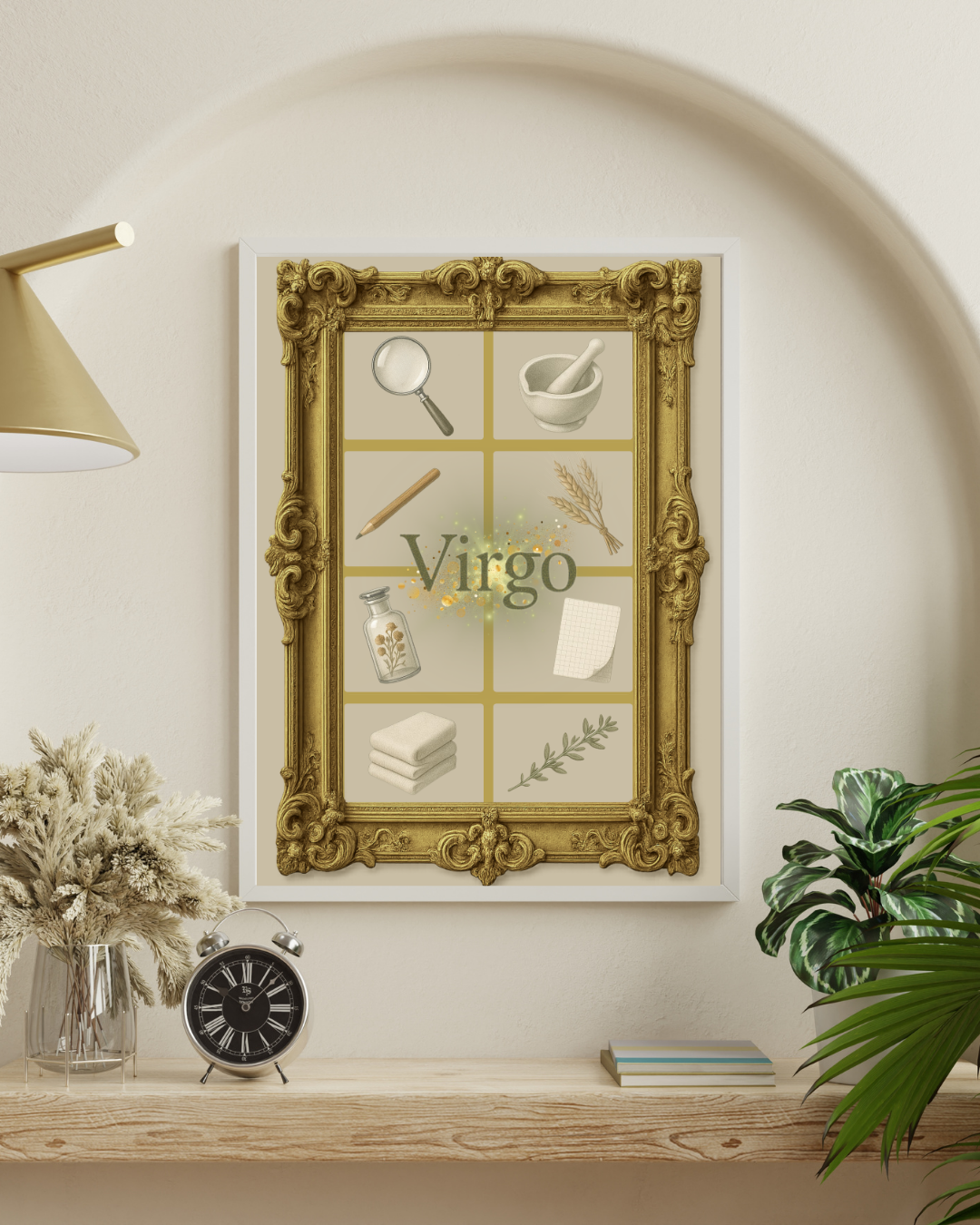 Zodiac Grids - Virgo Digital Print