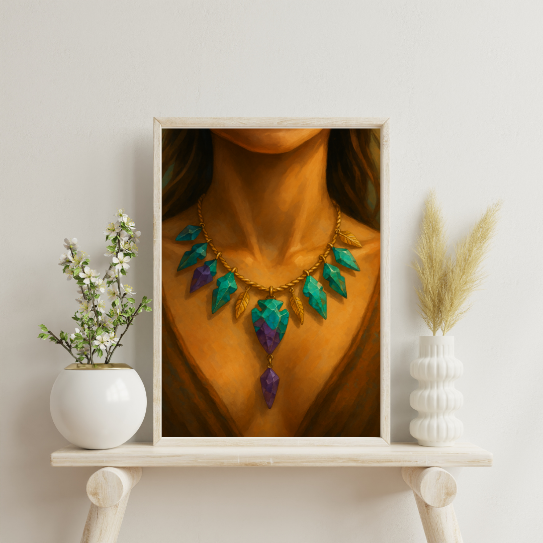 Zodiac Necklace - Sagittarius Digital Print