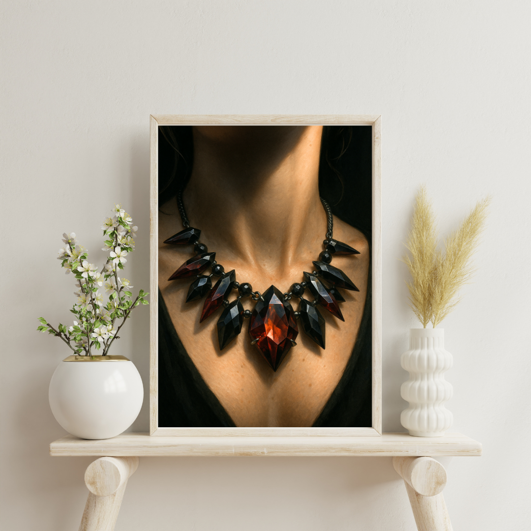 Zodiac Necklace - Scorpio Digital Print