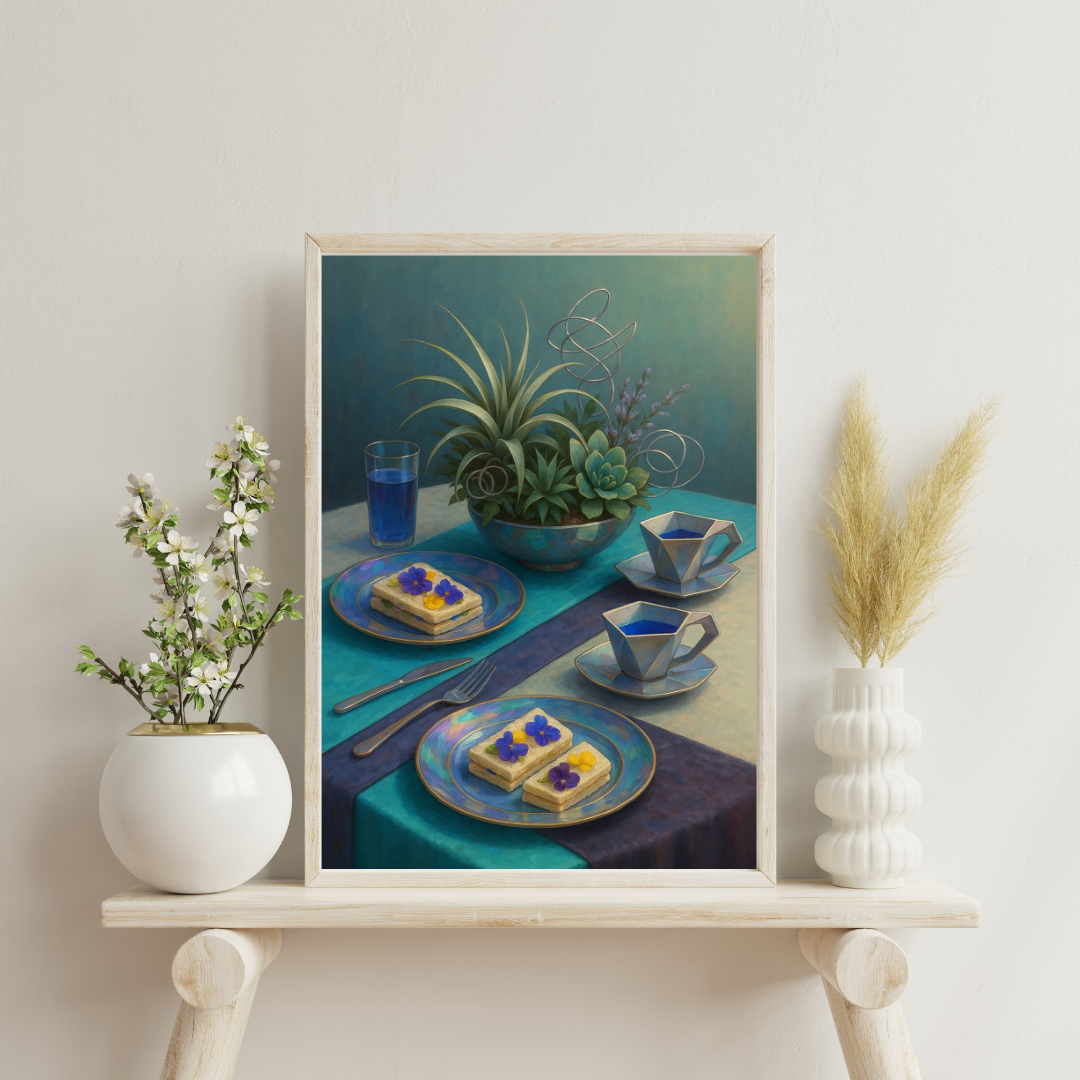 Zodiac Tea Party - Aquarius Digital Print