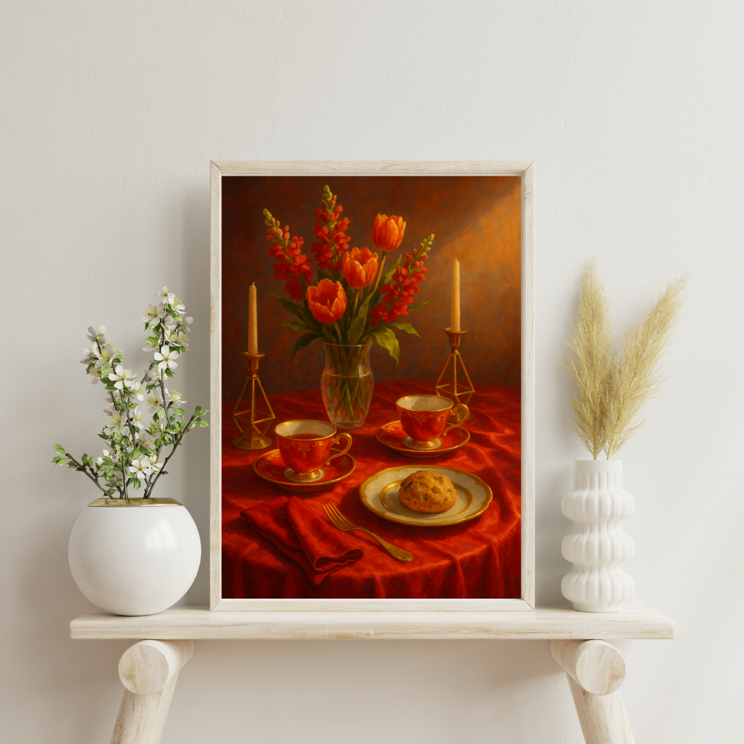 Zodiac Tea Party - Aries Digital Print