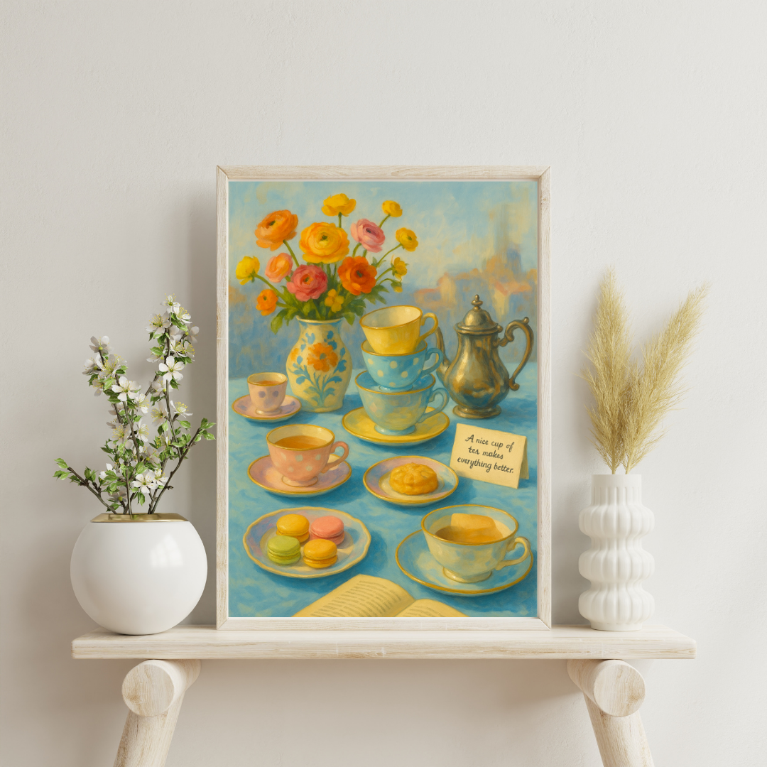 Zodiac Tea Party - Gemini Digital Print