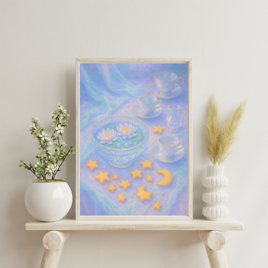 Zodiac Tea Party - Pisces Digital Print