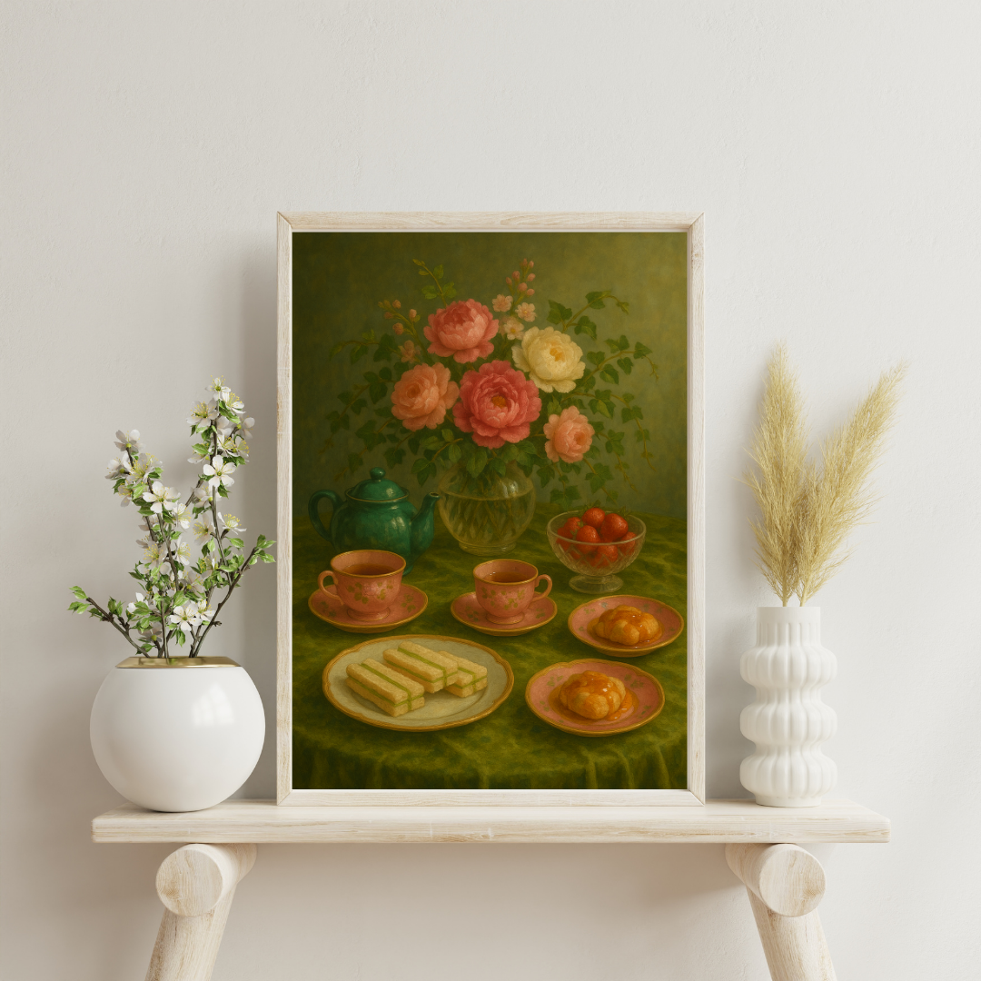 Zodiac Tea Party - Taurus Digital Print