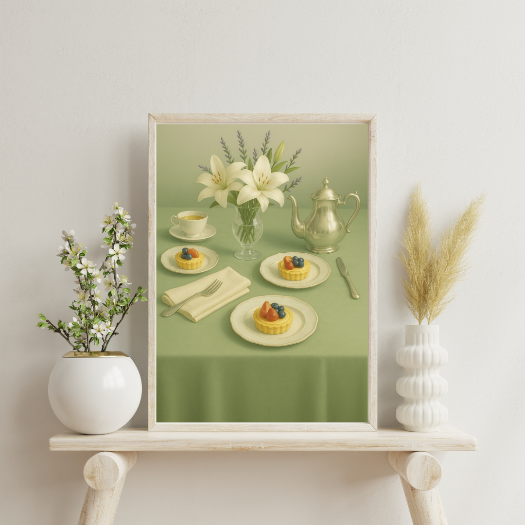 Zodiac Tea Party - Virgo Digital Print