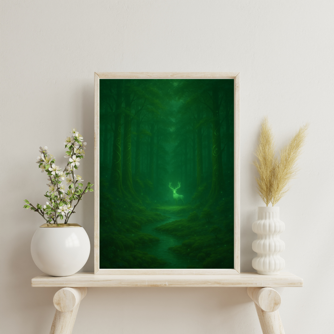 Forests Beyond the Veil - Emerald Enclave Digital Print