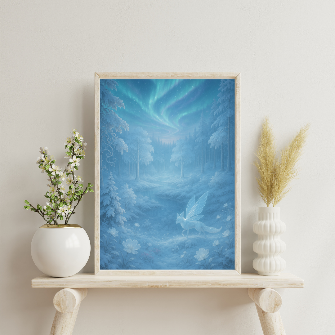 Forests Beyond the Veil - Frostbloom Glade Digital Print