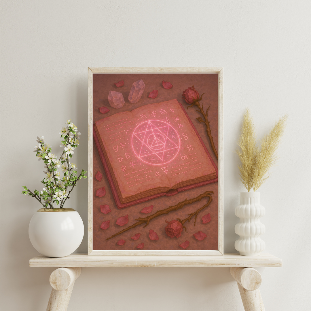 Pink Alchemy - The Alchemist’s Grimoire Digital Print