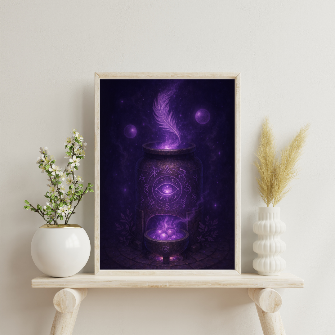 Purple Alchemy - The Starborn Furnace Digital Print