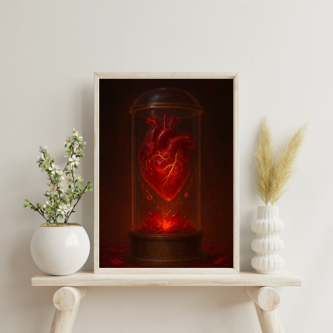 Red Alchemy - The Alchemist’s Heart Digital Print