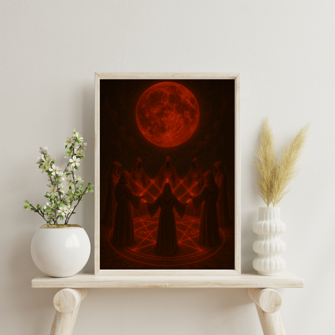 Red Alchemy - The Blood Moon Ritual Digital Print
