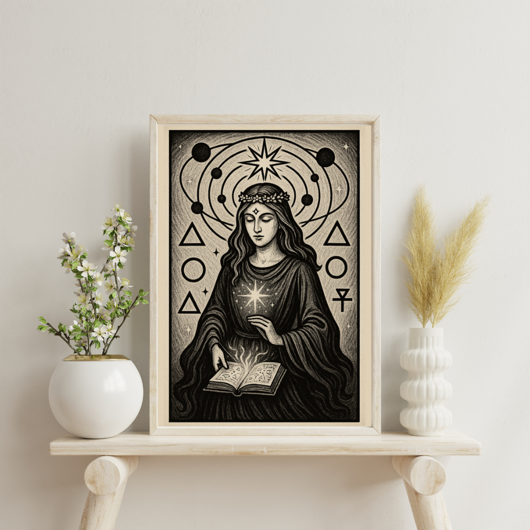 Sigils of She Who Knows - The Crowned Alchemist Digital Print