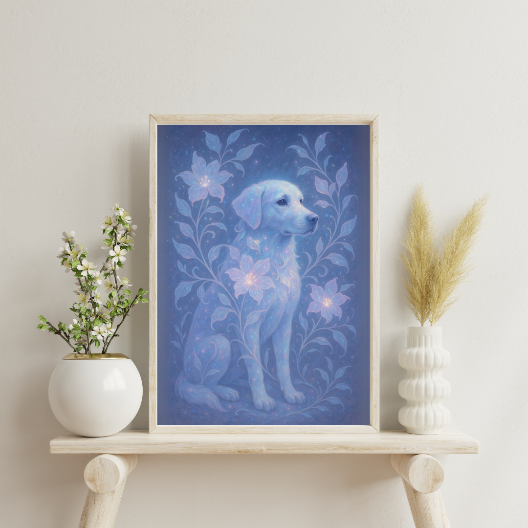 The Stardust Animals - Dog Digital Print
