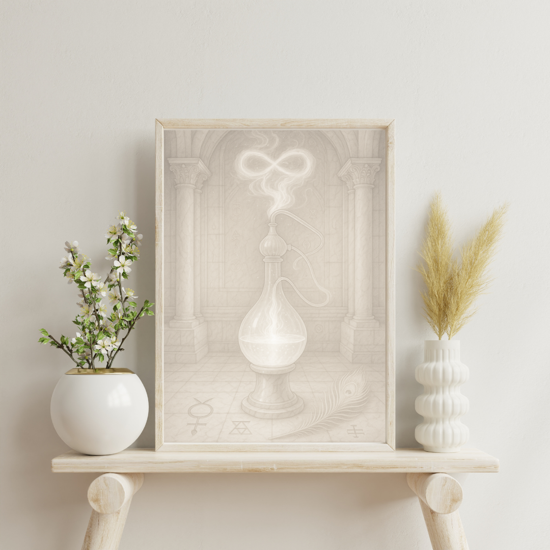 White Alchemy - The Luminous Alembic Digital Print