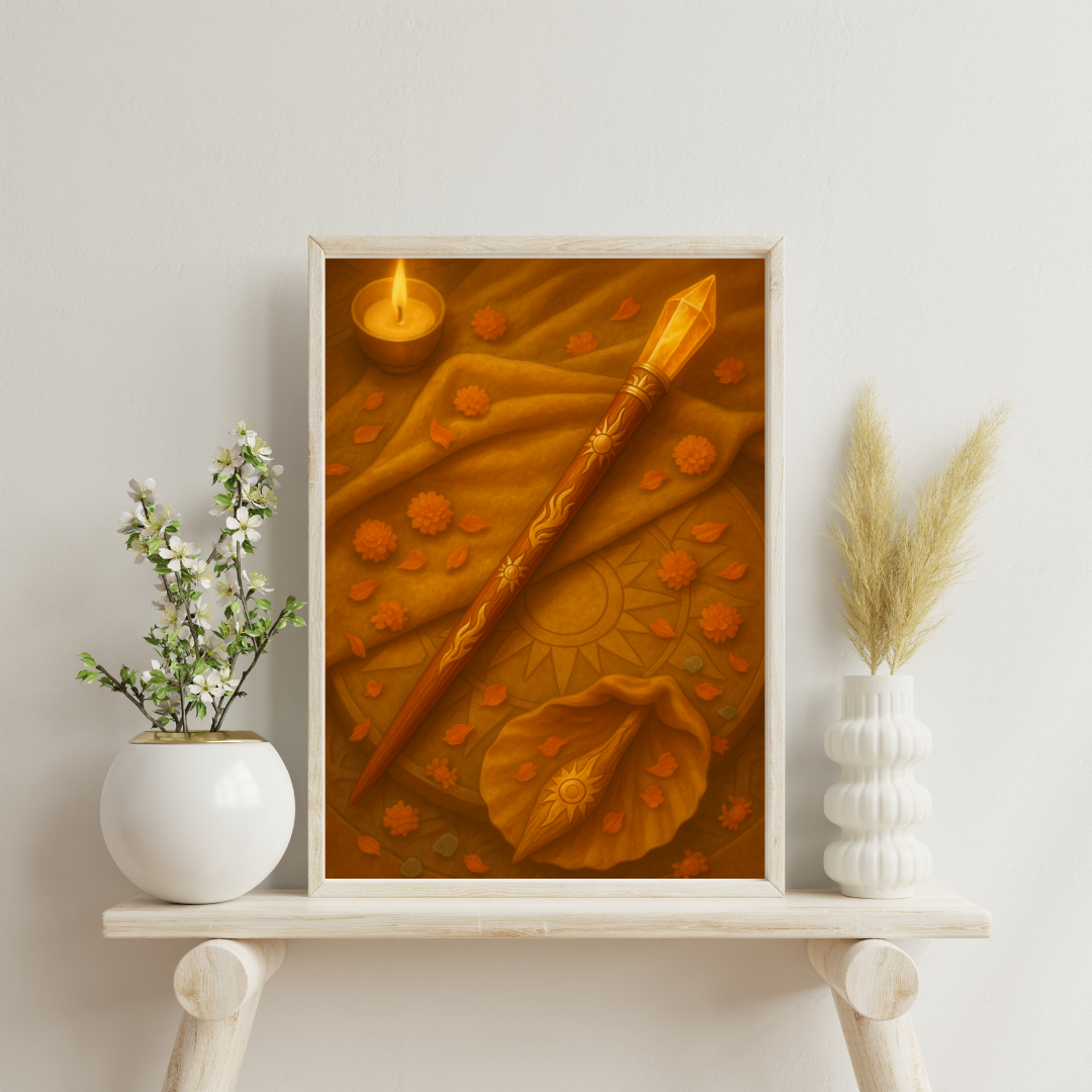 Zodiac Alchemy Wands - Leo Digital Print