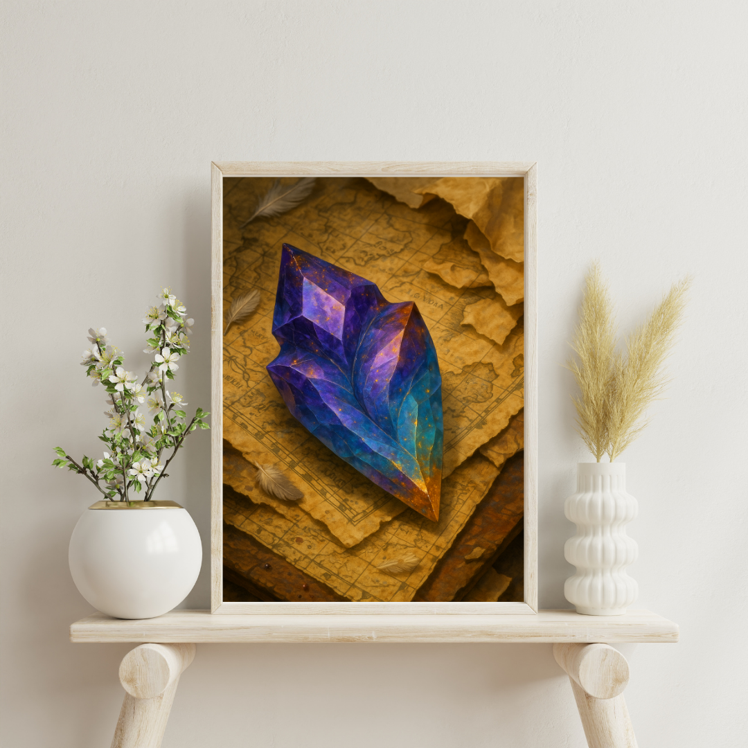 Zodiac Crystals - Sagittarius Digital Print