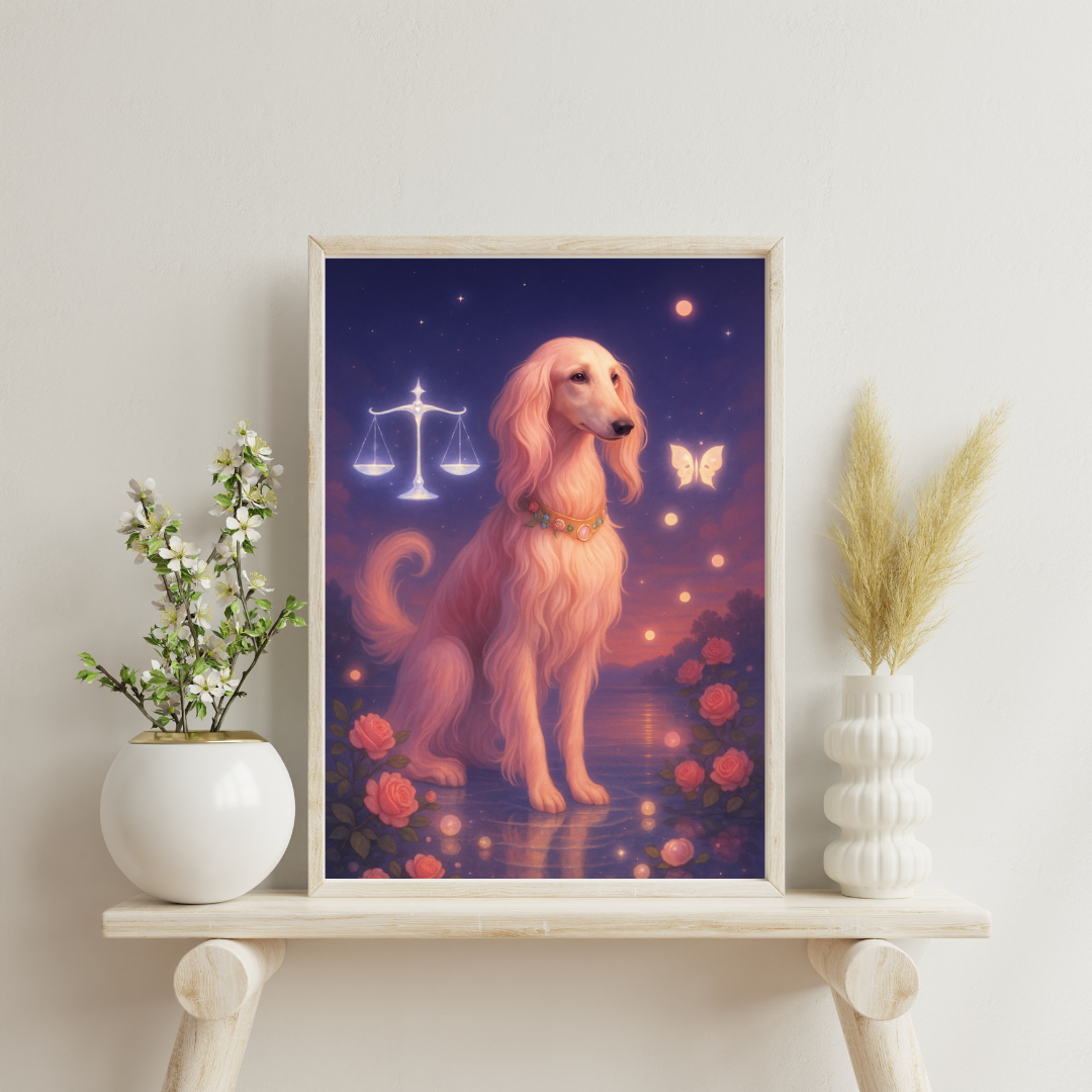 Zodiac Dogs - Libra Digital Print