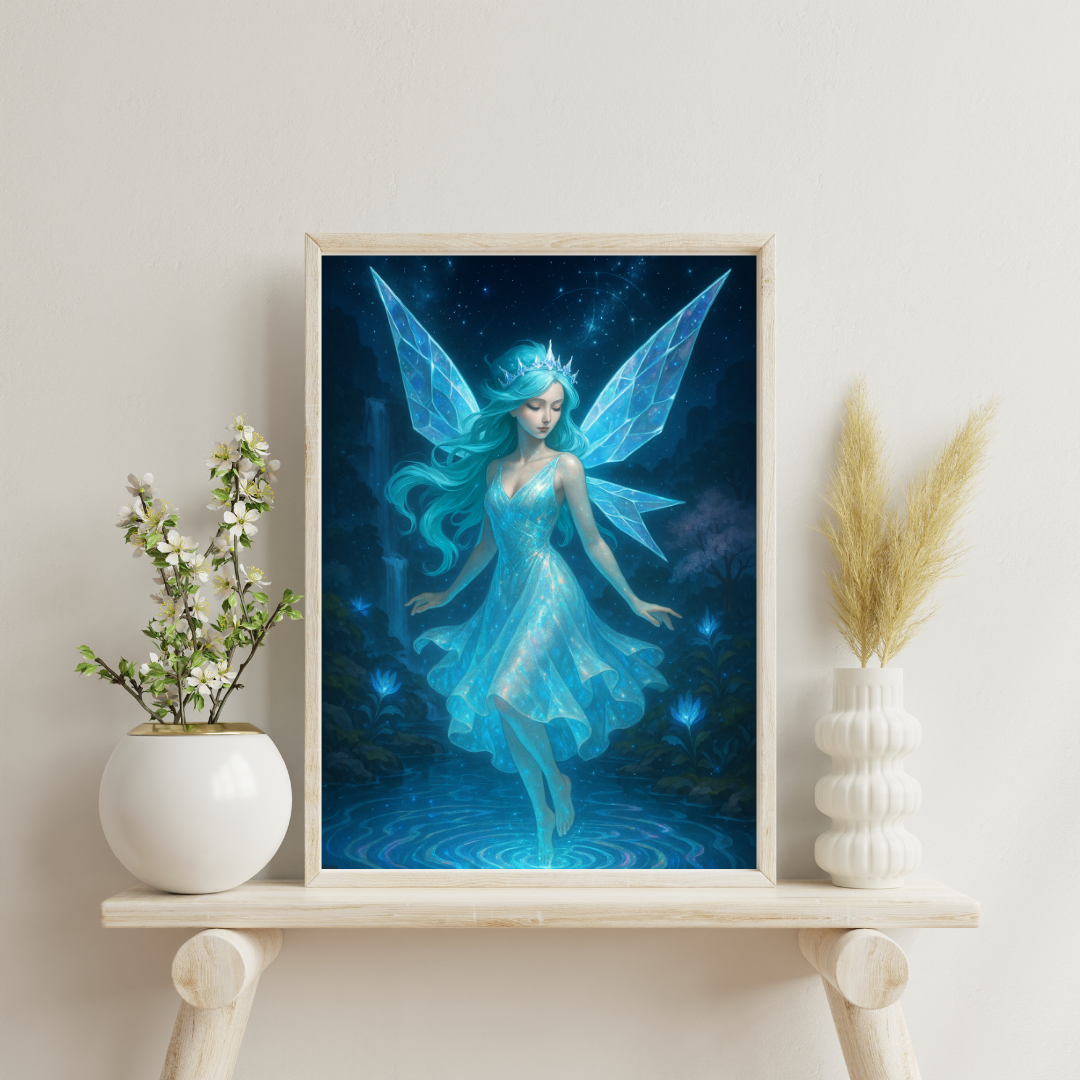 Zodiac Fairies - Aquarius Digital Print