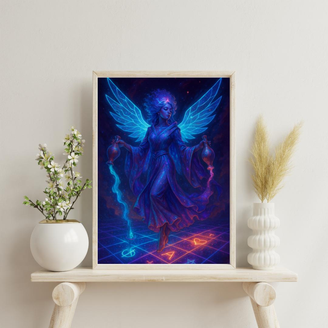 Zodiac Goddesses - Aquarius Digital Print