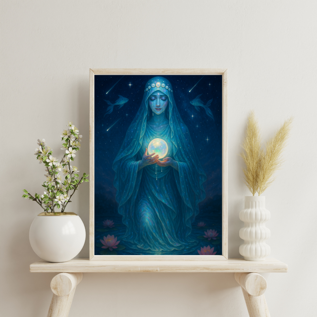 Zodiac Goddesses - Pisces Digital Print