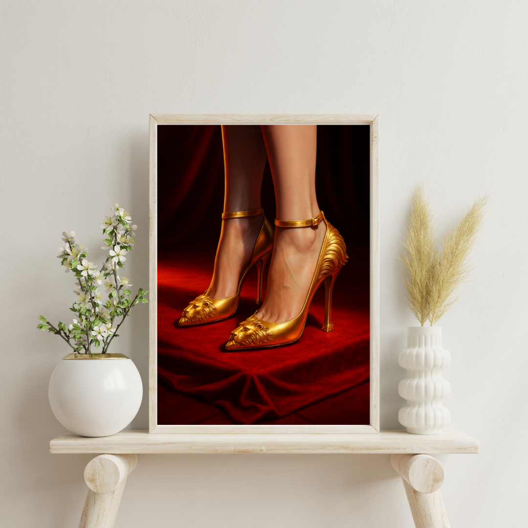 Zodiac Heels - Leo Digital Print