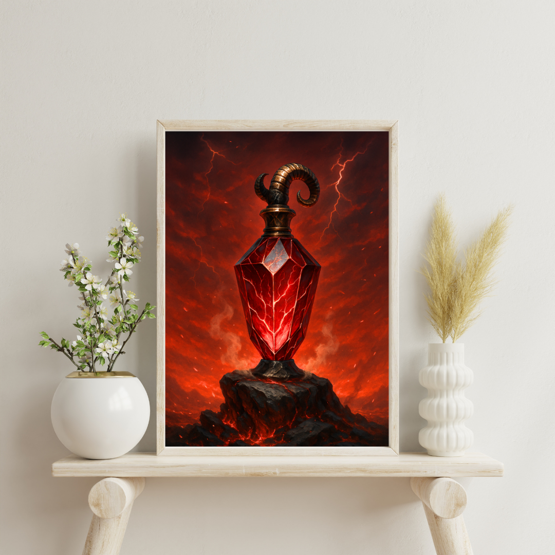 Zodiac Perfume Bottles - Aries Digital Print