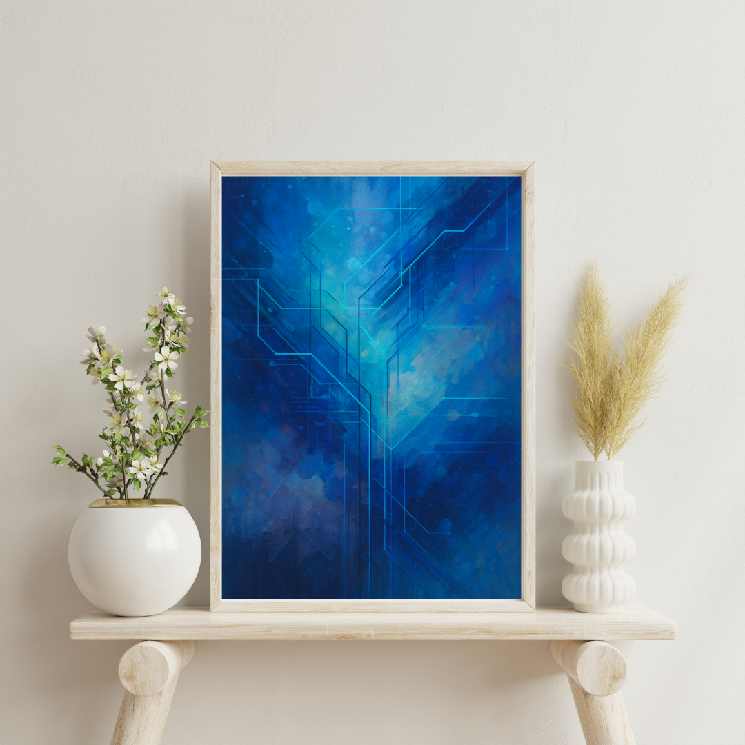 Zodiac Strokes - Aquarius Digital Print