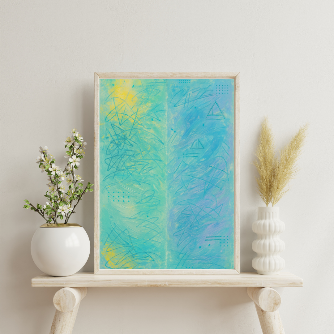 Zodiac Strokes - Gemini Digital Print