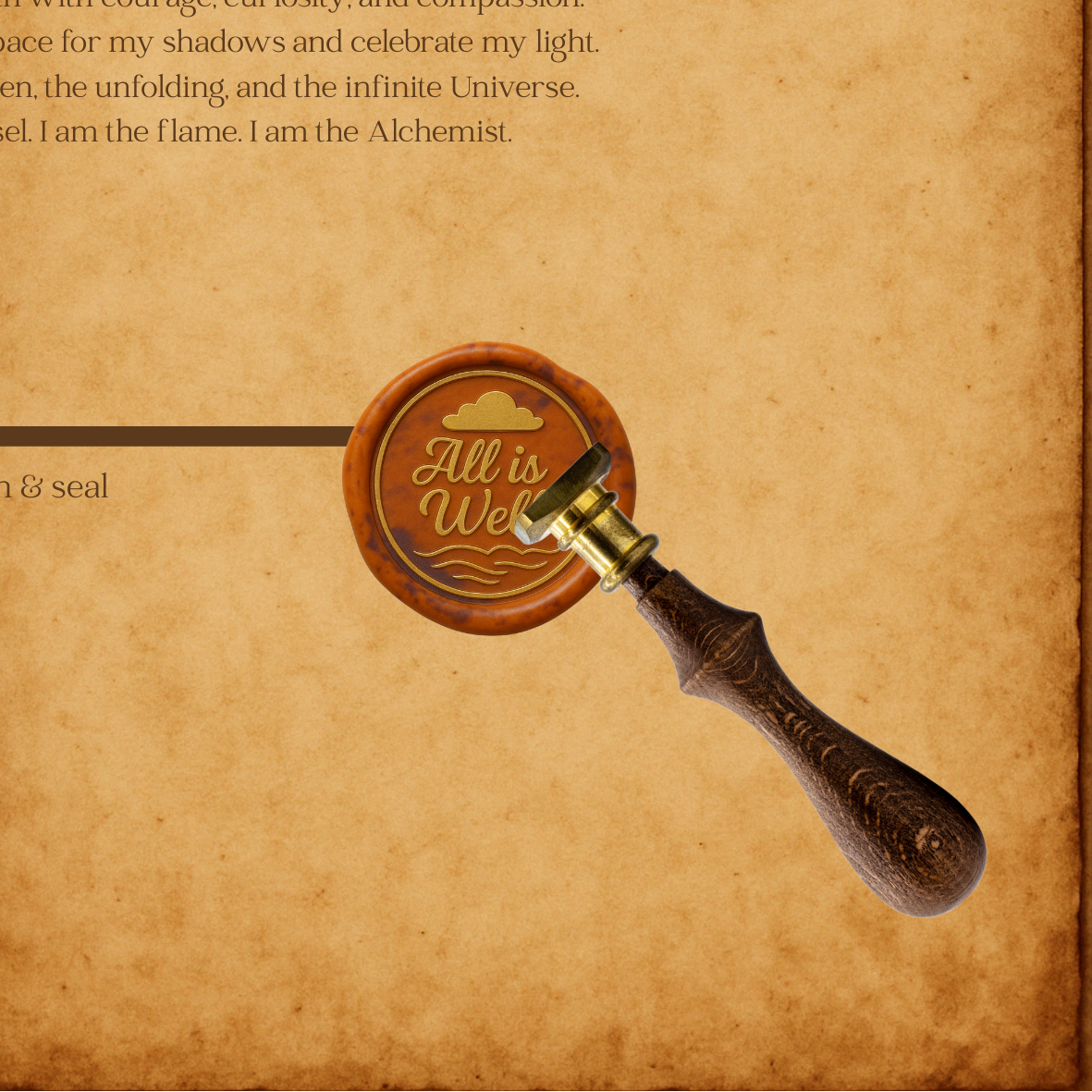 The Affirmation Wax Seal Collection - All Is Well