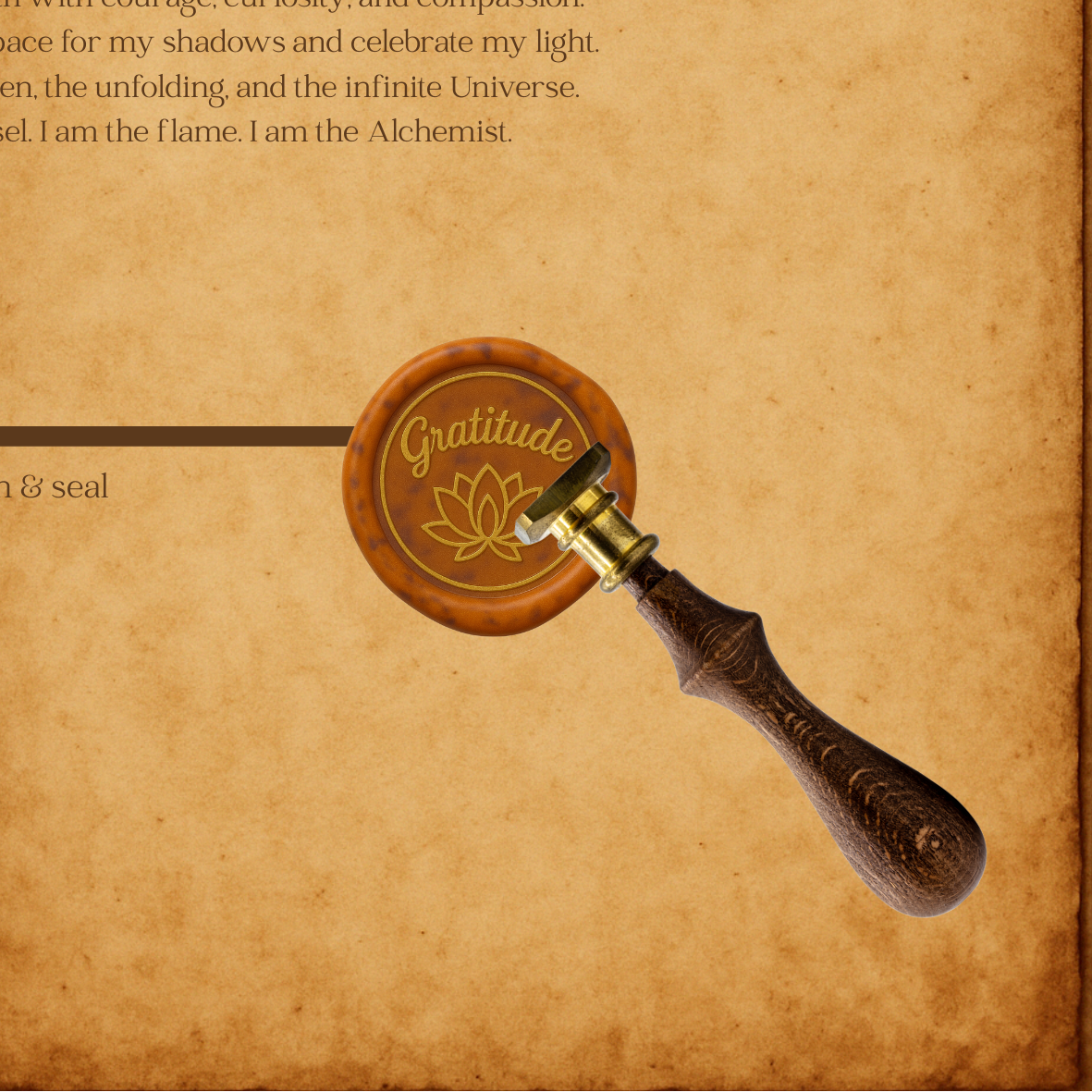 The Affirmation Wax Seal Collection - Gratitude