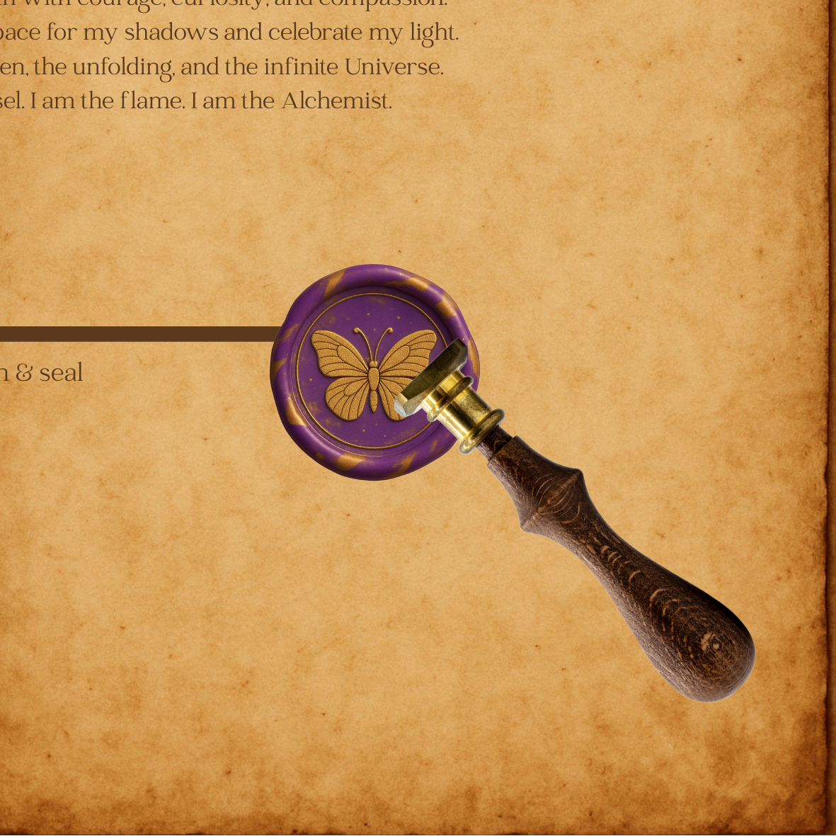 The Astra Sanctuary Wax Seal Collection - Butterfly