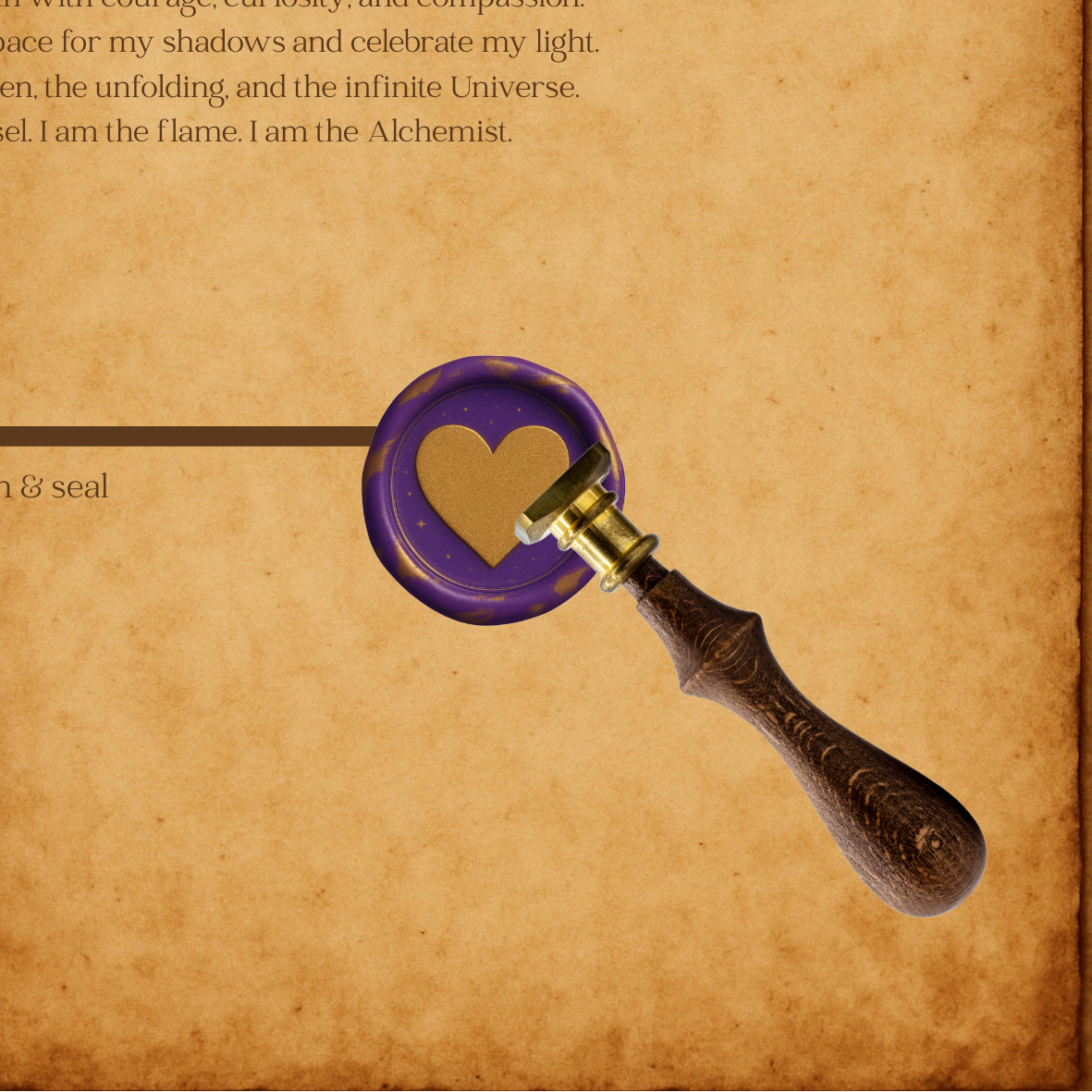 The Astra Sanctuary Wax Seal Collection - Heart