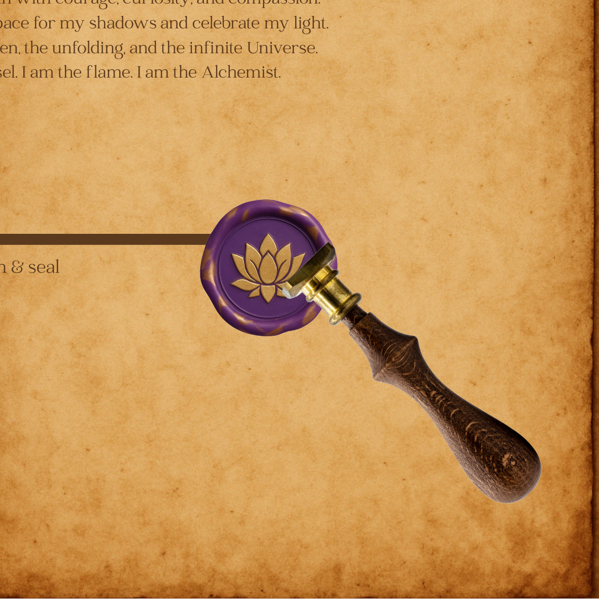 The Astra Sanctuary Wax Seal Collection - Lotus