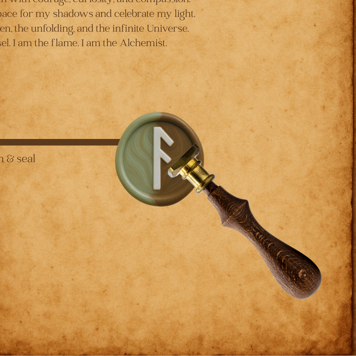 The Rune Wax Seal Collection - Ansuz