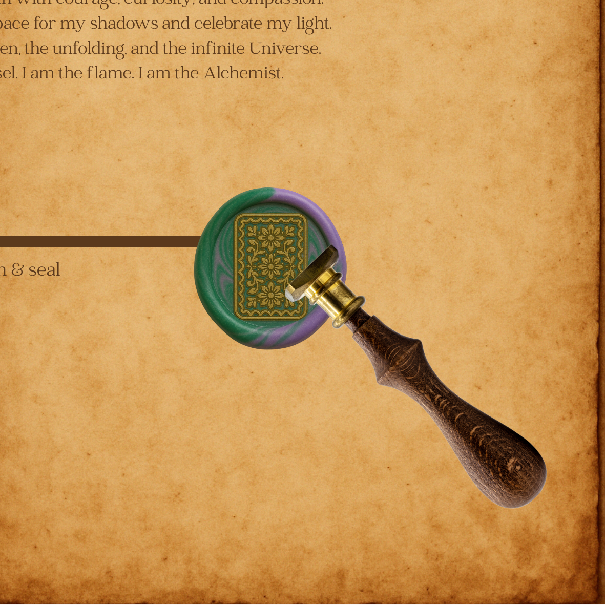 The Tarot Wax Seal Collection - Tarot Card Back