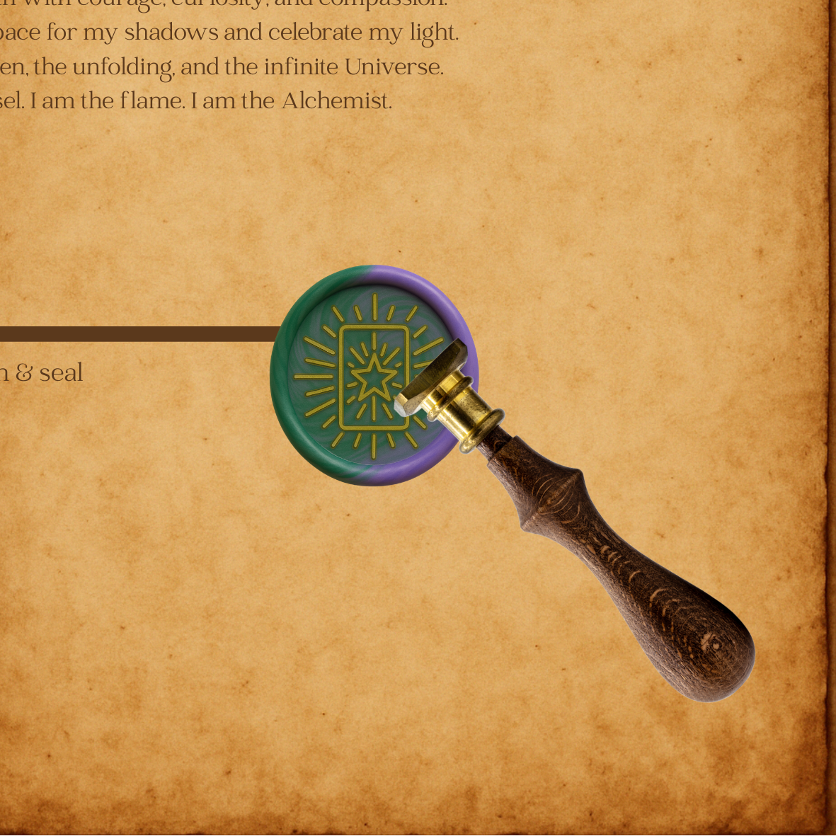 The Tarot Wax Seal Collection - Tarot Card Starburst