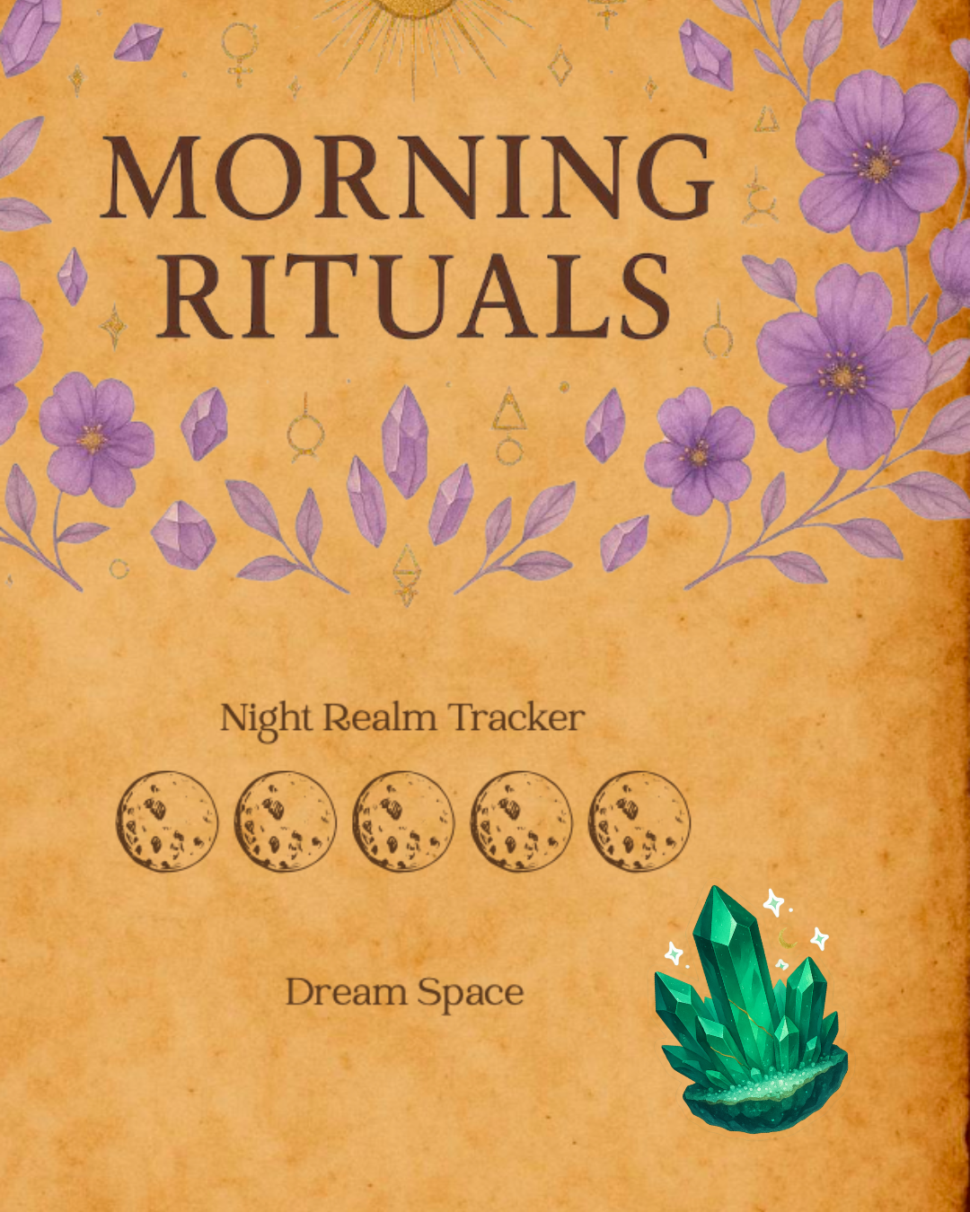 Green Crystal Cluster Digital Sticker