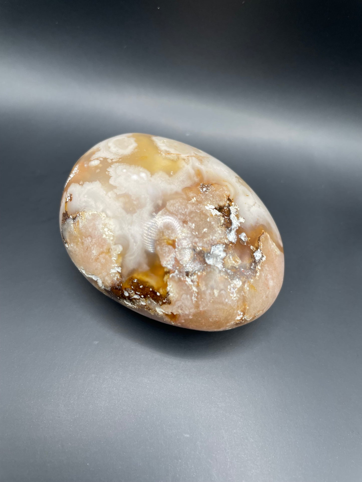 Flower Agate Palm Stone no. 6