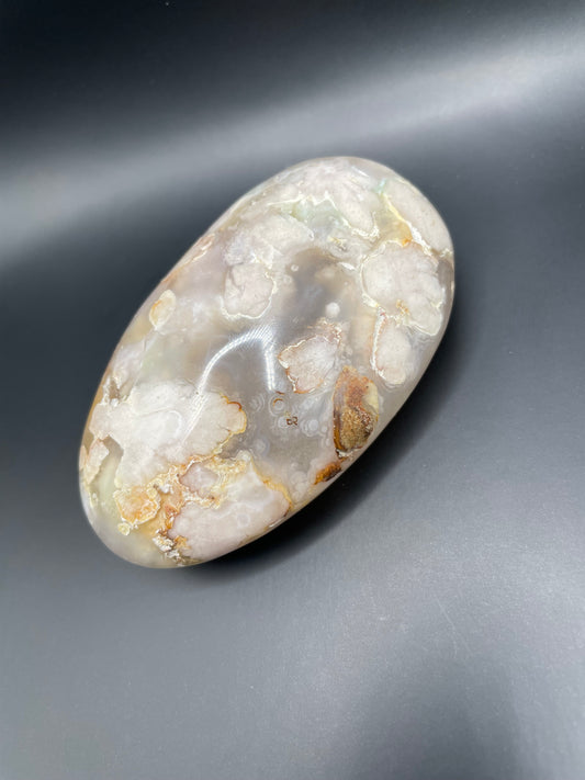 Flower Agate Palm Stone no. 7