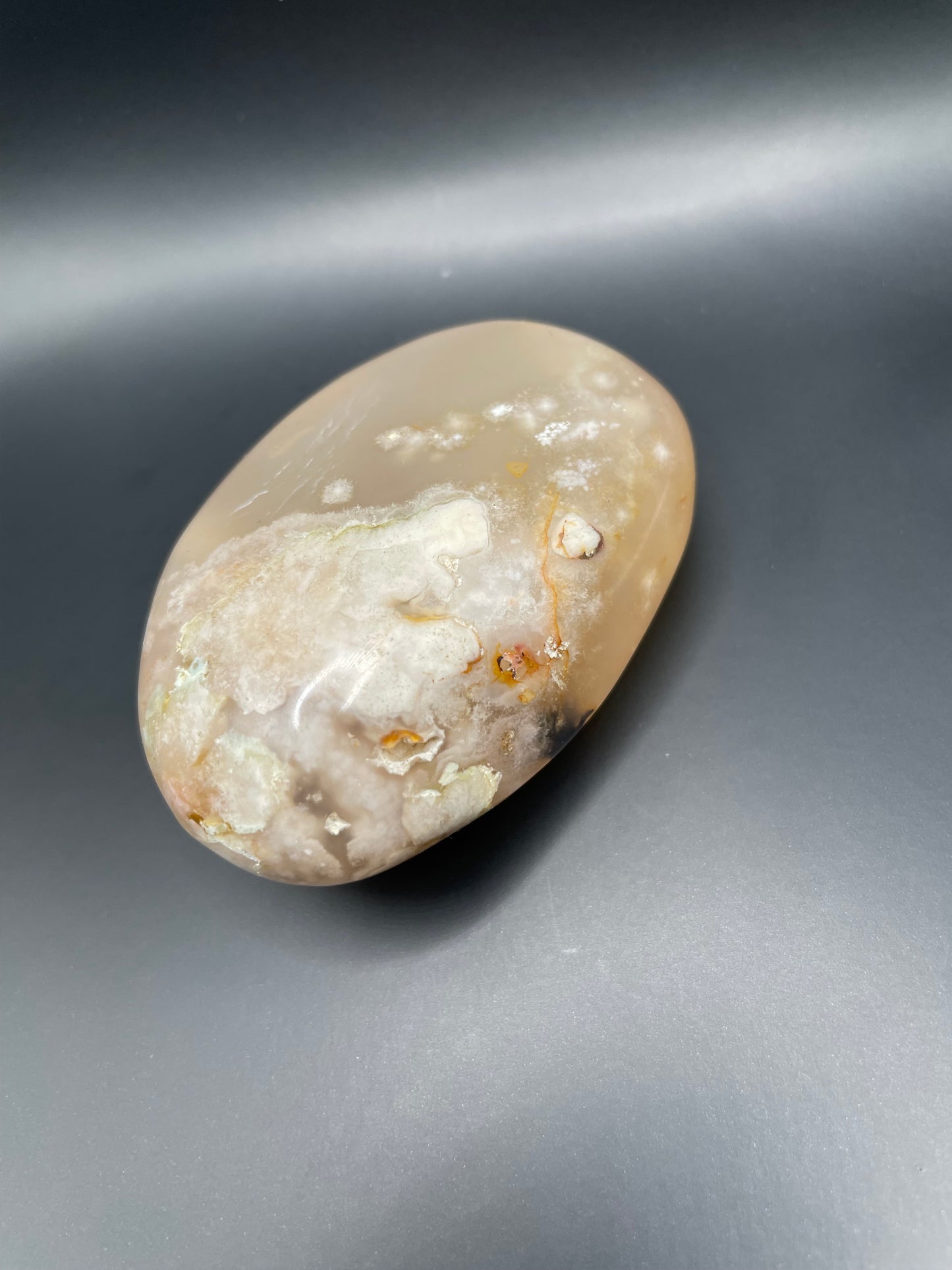 Flower Agate Palm Stone no. 4