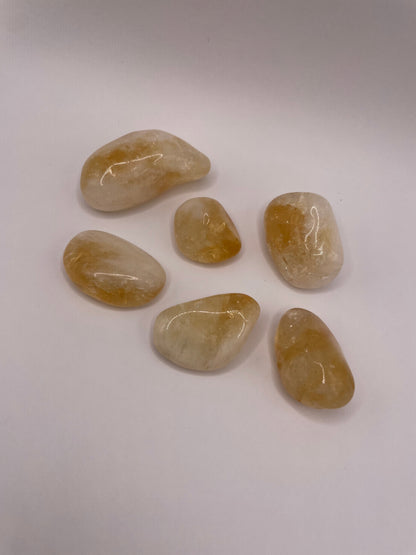Natural Citrine Tumbled Stone