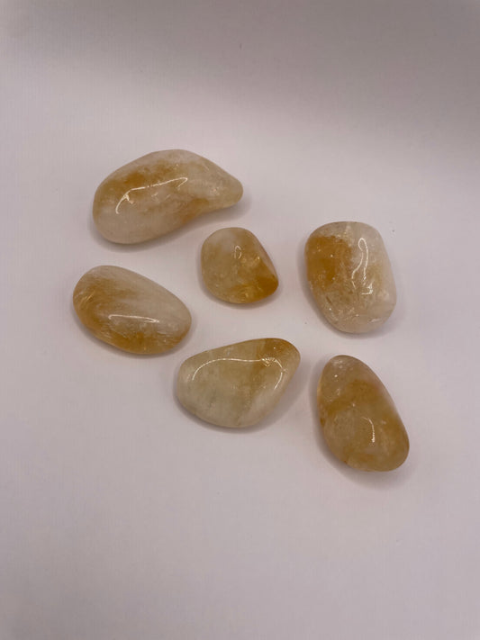 Natural Citrine Tumbled Stone