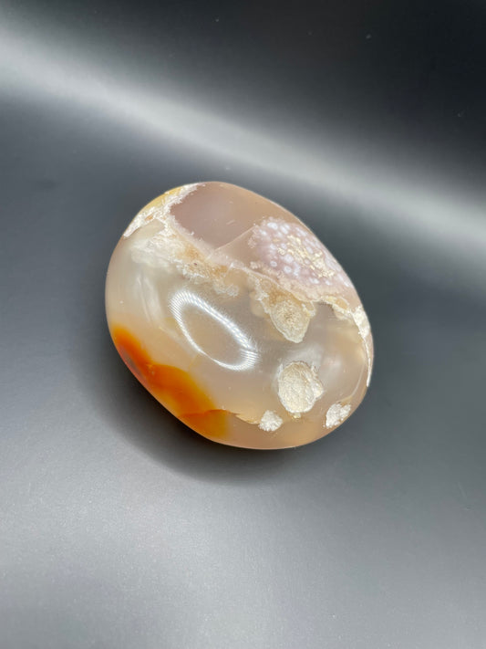 Flower Agate Palm Stone no. 1