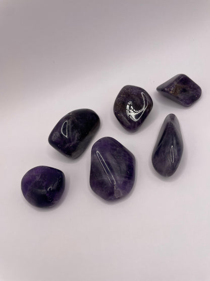 Dark Amethyst Tumbled Stone