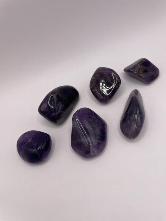 Dark Amethyst Tumbled Stone