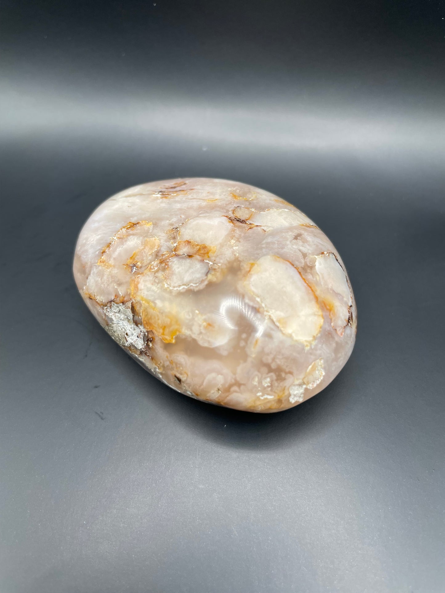 Flower Agate Palm Stone no. 9