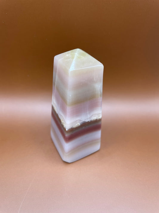 Pink Banded Onyx Tower no. 5